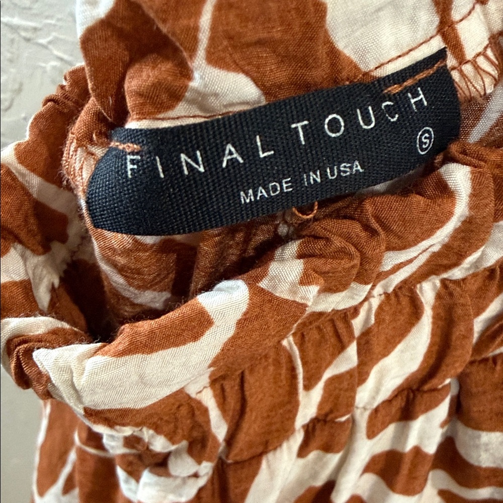 Böhme Final Touch Printed Wide Leg Pants Elastic Waist Size Small - Picture 3 of 8